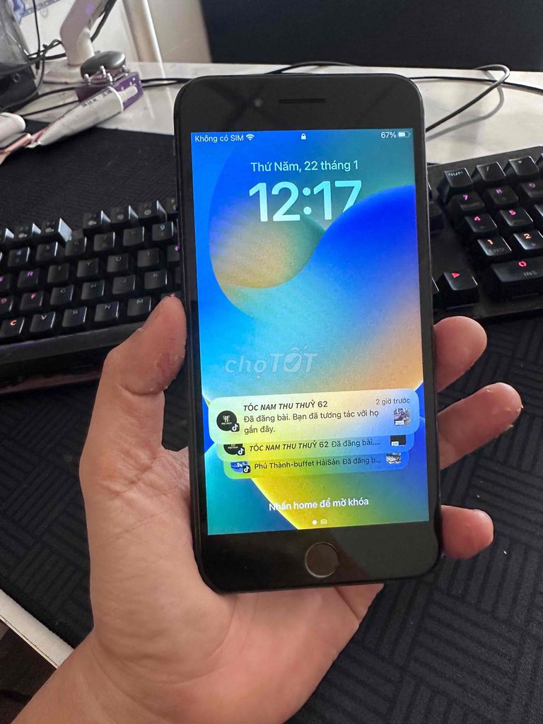 Apple iPhone 8 Plus 64GB Đen Đã sử dụng. Mua bán Điện thoại tại Huyện Đức Hòa Long An được đăng bởi Hoàng Nam hình 1