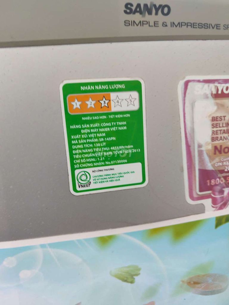 Tủ lạnh Sanyo SR-145PN 130L. Mua bán Tủ lạnh tại Thành phố Thủ Dầu Một Bình Dương được đăng bởi Nguyễn Liên hình 1