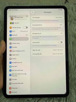 Apple iPad Pro M5 256GB Đen wifi pin 98%