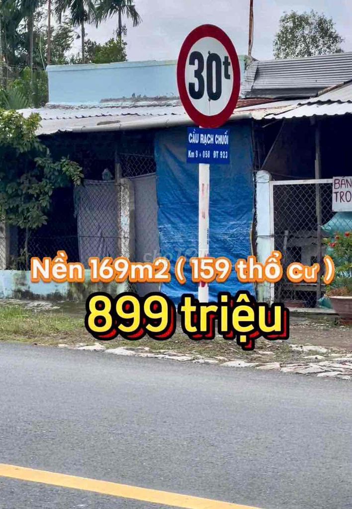 Nền 169m2 Thổ Cư - Lộ Oto - Cách Chợ Phong Điền 1,5Km - Giá 899Tr