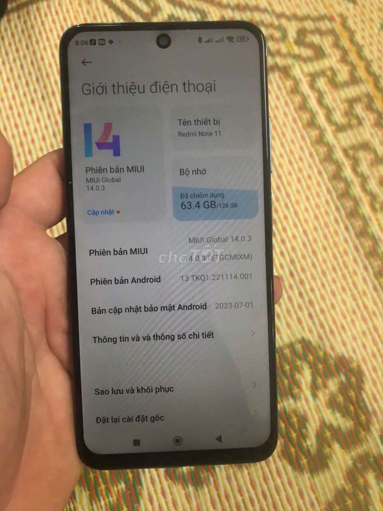 Xiaomi Redmi Note 11 128GB Xanh. Mua bán Điện thoại tại Quận Hà Đông Hà Nội được đăng bởi Nguyễn minh quang hình 1