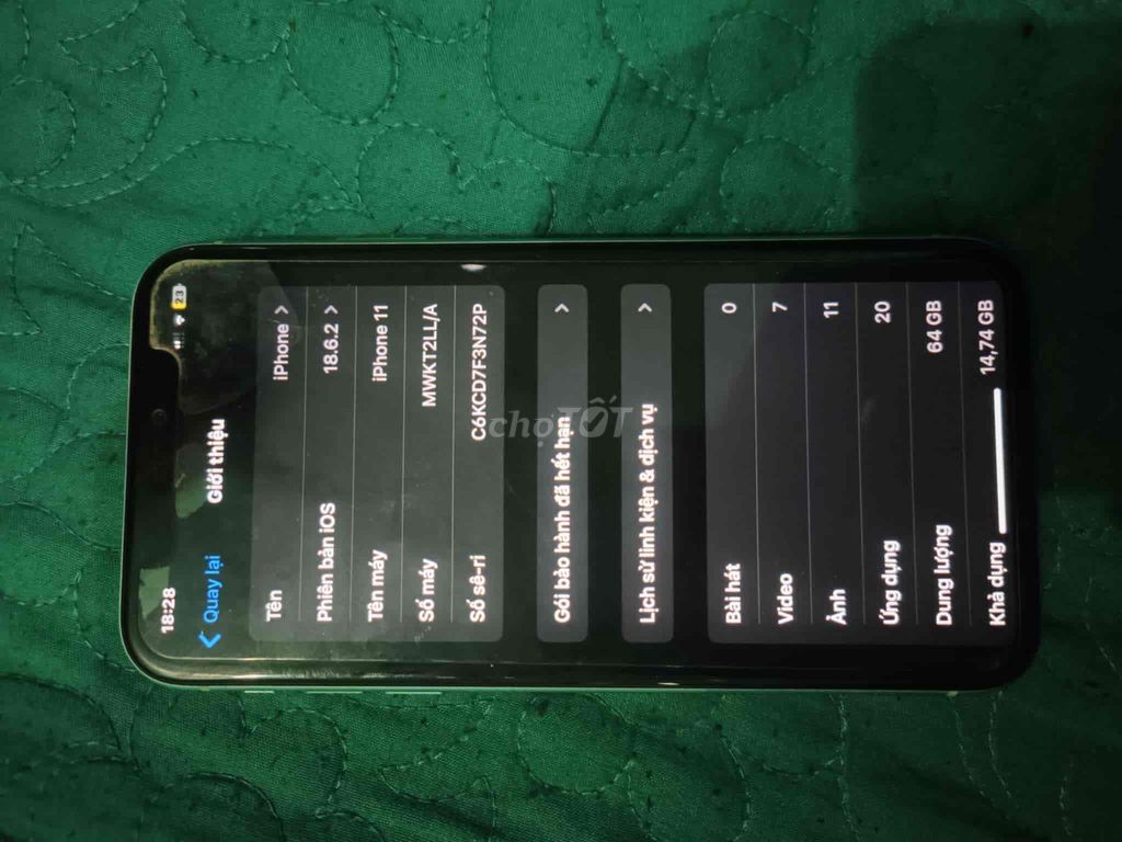 IPhone 11 Thường. Mua bán Điện thoại tại Huyện Mường Nhé Điện Biên được đăng bởi Phua hình 1