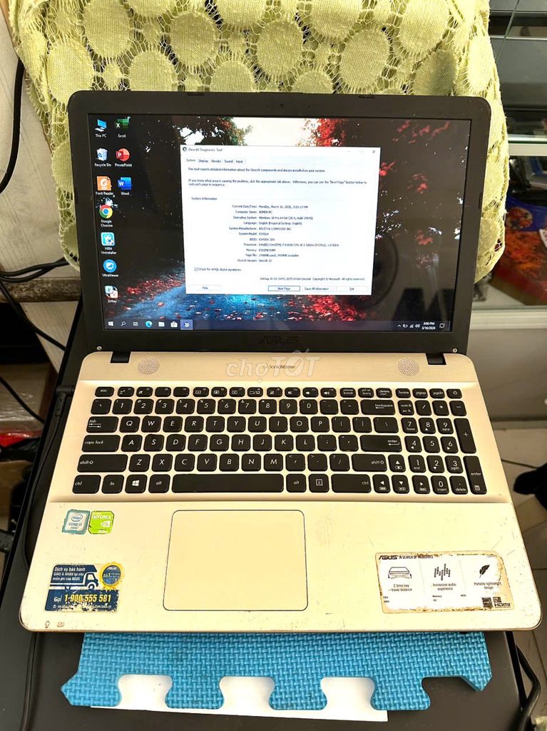 ASUS X541UV Core i7 8GB/120GB SSD 15.6 inch. Mua bán Laptop tại Quận 11 Tp Hồ Chí Minh được đăng bởi Hường Vitinhkhanhhoang hình 1