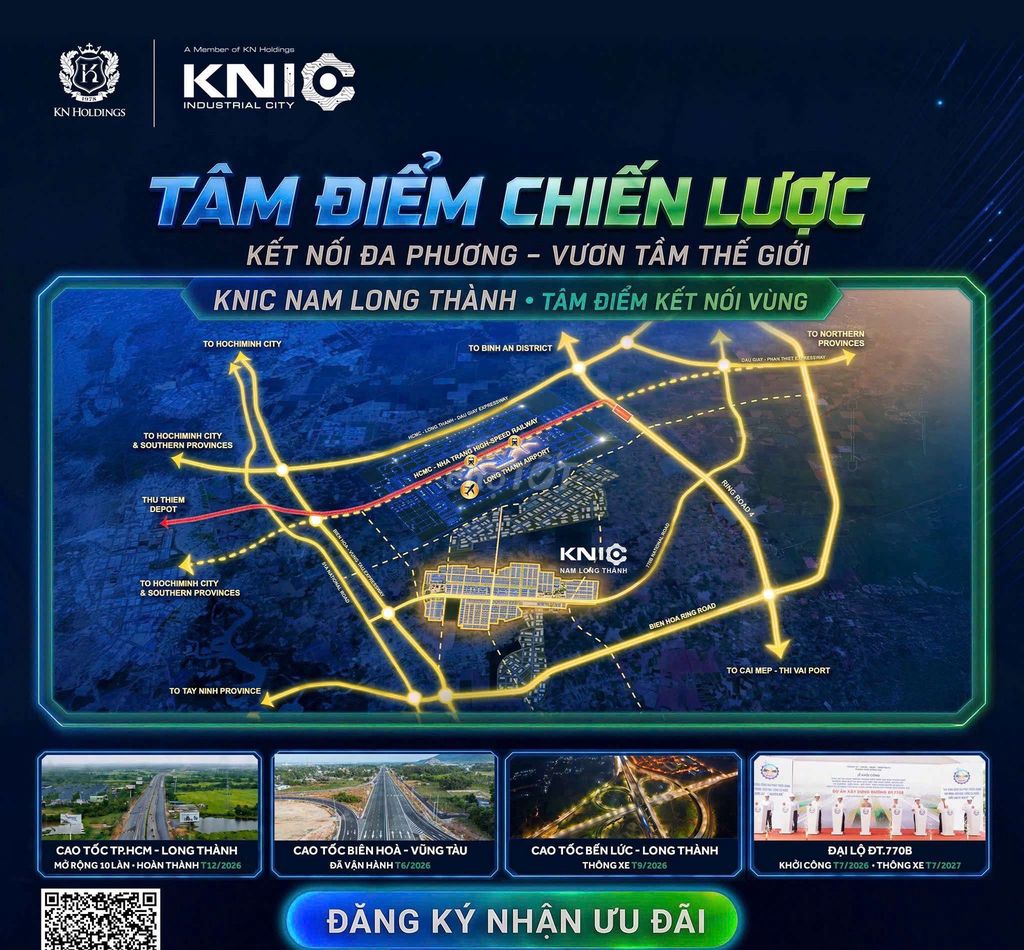 cơ hội đầu tư đất khu công nghiệp KNIC Nam Long Thành 