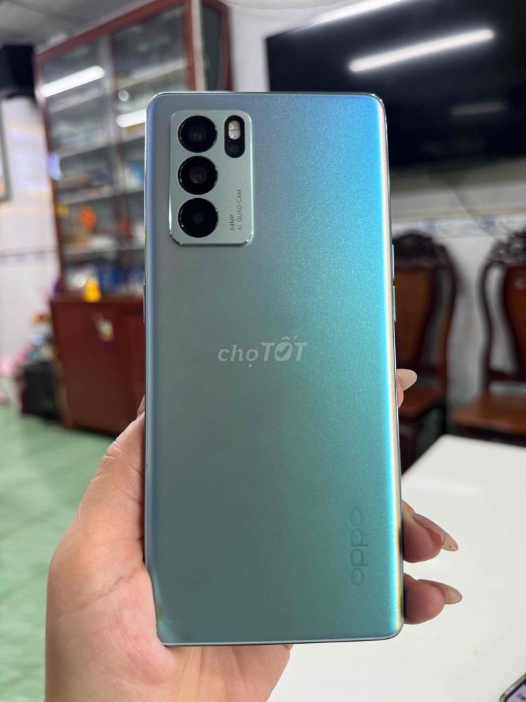 Oppo Reno 6 Pro 5G 256GB Xanh. Mua bán Điện thoại tại Thành phố Trà Vinh Trà Vinh được đăng bởi Duy Tân Mobile hình 1
