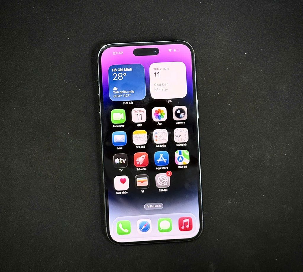 iPhone 14 Pro Max QT Mỹ 512gb tím như tin đăng gl. Mua bán Điện thoại tại Quận 3 Tp Hồ Chí Minh được đăng bởi T83 hình 1