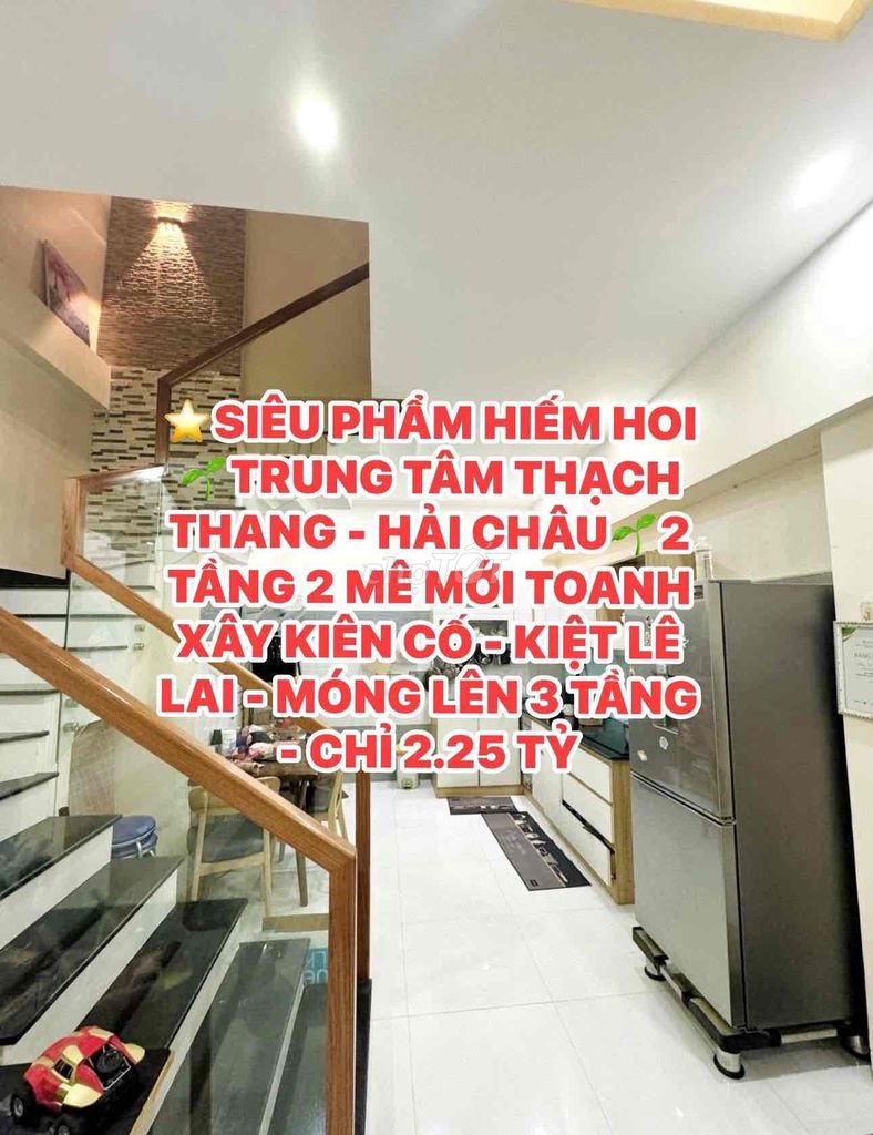 nhà 2 tầng móng 3 tầng chủ xây ở phường thạch thang hải châu để lại Nt