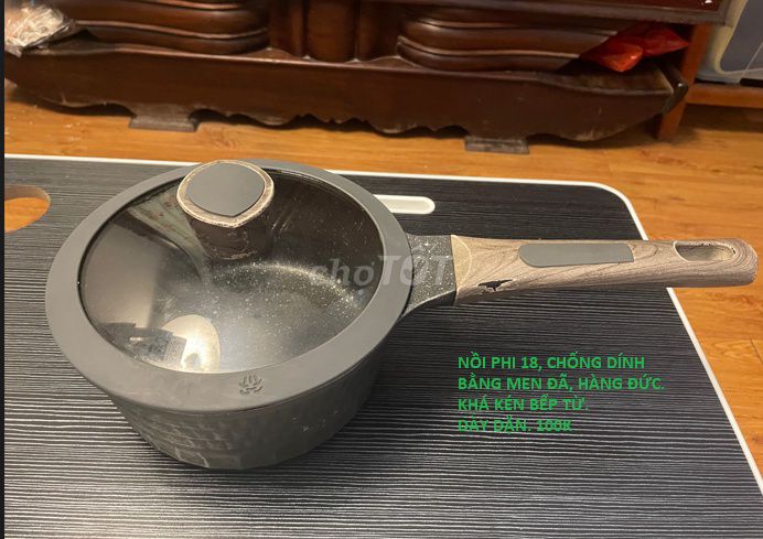 Nồi chống dính Men đá Đức 18cm bếp từ. Mua bán Dụng cụ nhà bếp tại Quận Cầu Giấy Hà Nội được đăng bởi Tên chưa cung cấp hình 1