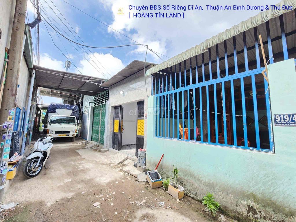 Nhà cấp 4 giá rẻ 2,35tỷ gần đường Lê Hồng Phong p.Tân Đông Hiệp Dĩ An
