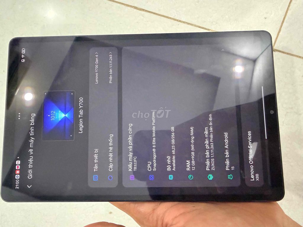 Lenovo Legion Tab Y700 Gen 4 Đen. Mua bán Máy tính bảng tại Huyện Bình Chánh Tp Hồ Chí Minh được đăng bởi Phi Dio hình 1