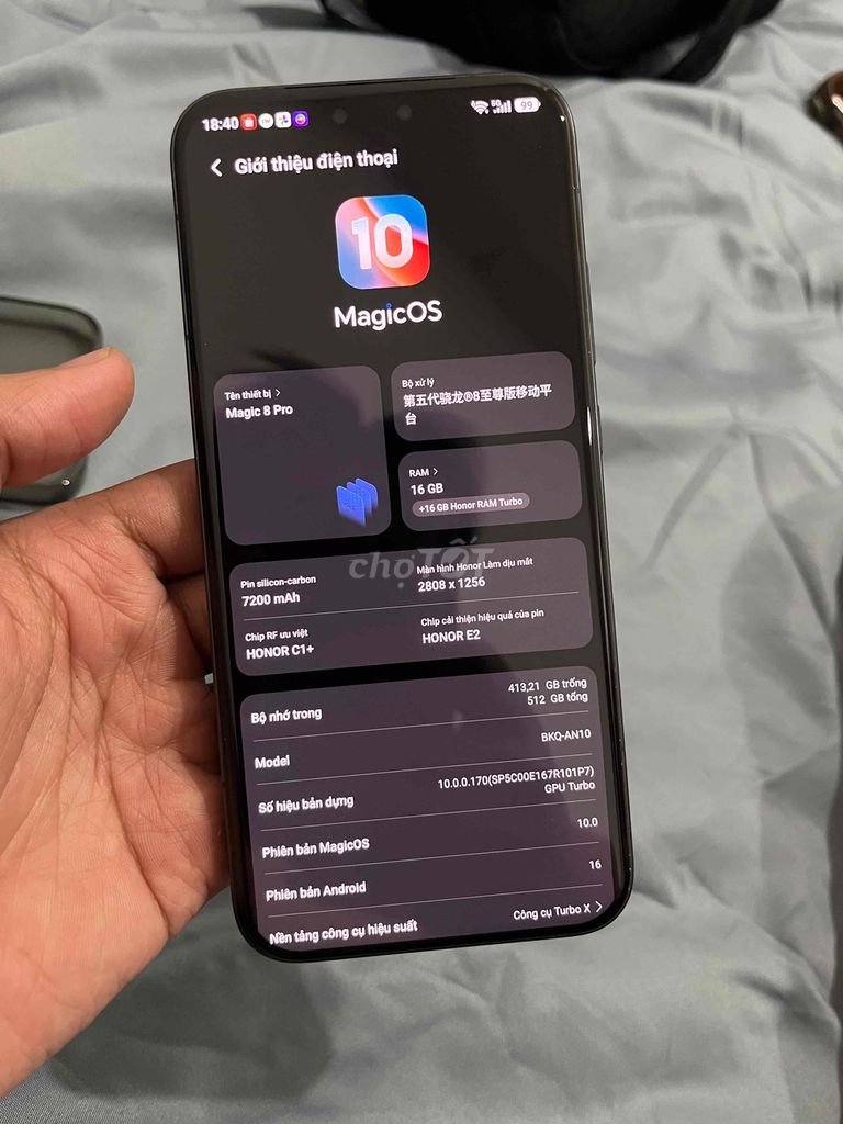 Honor Magic 8 Pro 16GB/512GB Đen GL. Mua bán Điện thoại tại Huyện Bình Chánh Tp Hồ Chí Minh được đăng bởi KP hình 1