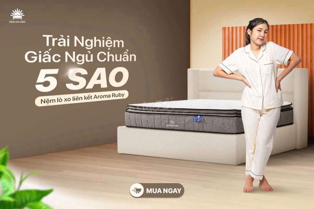 Nệm lò xo Aroma Ruby 3 Viền. Mua bán Giường, chăn ga gối nệm tại Thành phố Ngã Bảy Hậu Giang được đăng bởi Nem Gia Kho hình 1