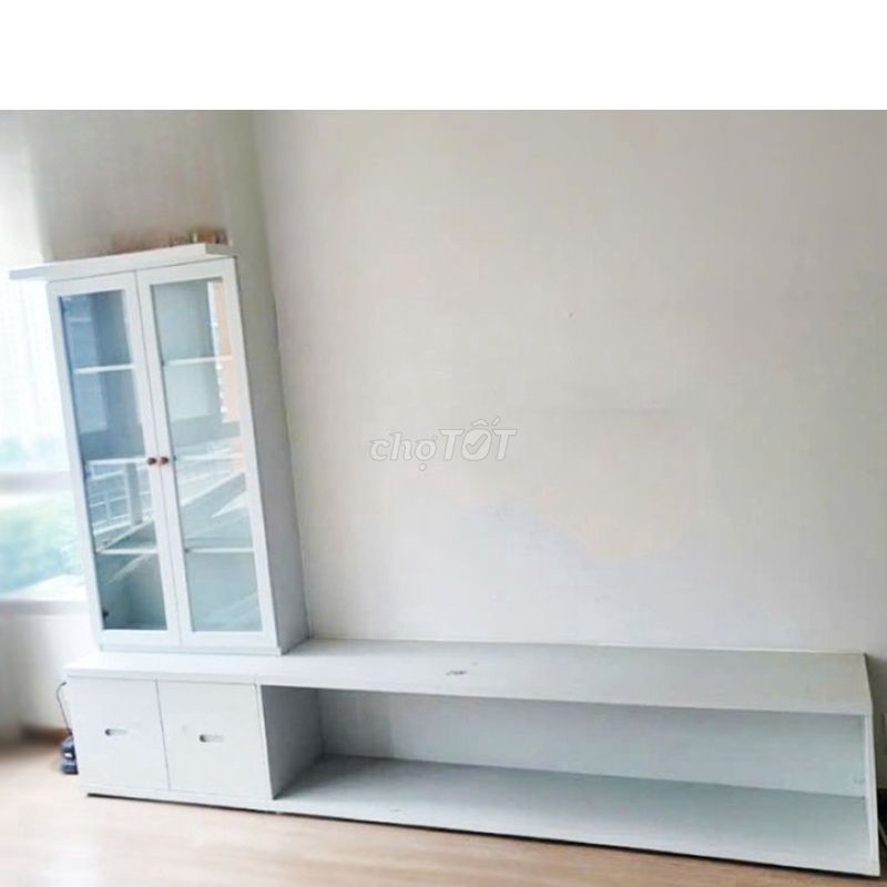 Kệ Tivi Gỗ 2m71 Đẹp 90%. Mua bán Tủ, kệ gia đình tại Quận Tân Phú Tp Hồ Chí Minh được đăng bởi Hiếu Nội Thất Thanh Lý Online  hình 1