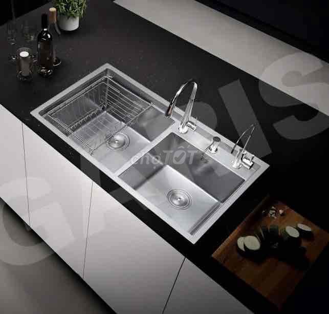 Chậu rửa Garis GS22.82 kiểu dáng 2 hố tiện lợi. Mua bán Thiết bị vệ sinh, nhà tắm tại Quận Thanh Khê Đà Nẵng được đăng bởi Nội thất bếp trọn gói TST  hình 1