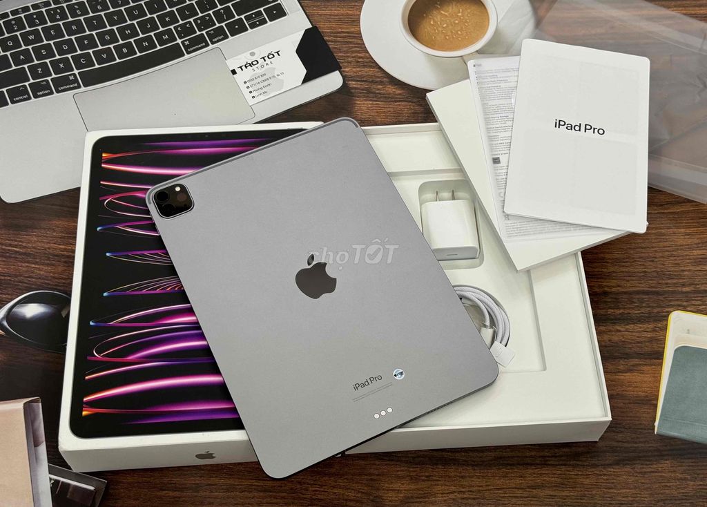 Ipad Pro M2 11in 99% fulbox zin 128G Wifi đẹp p100