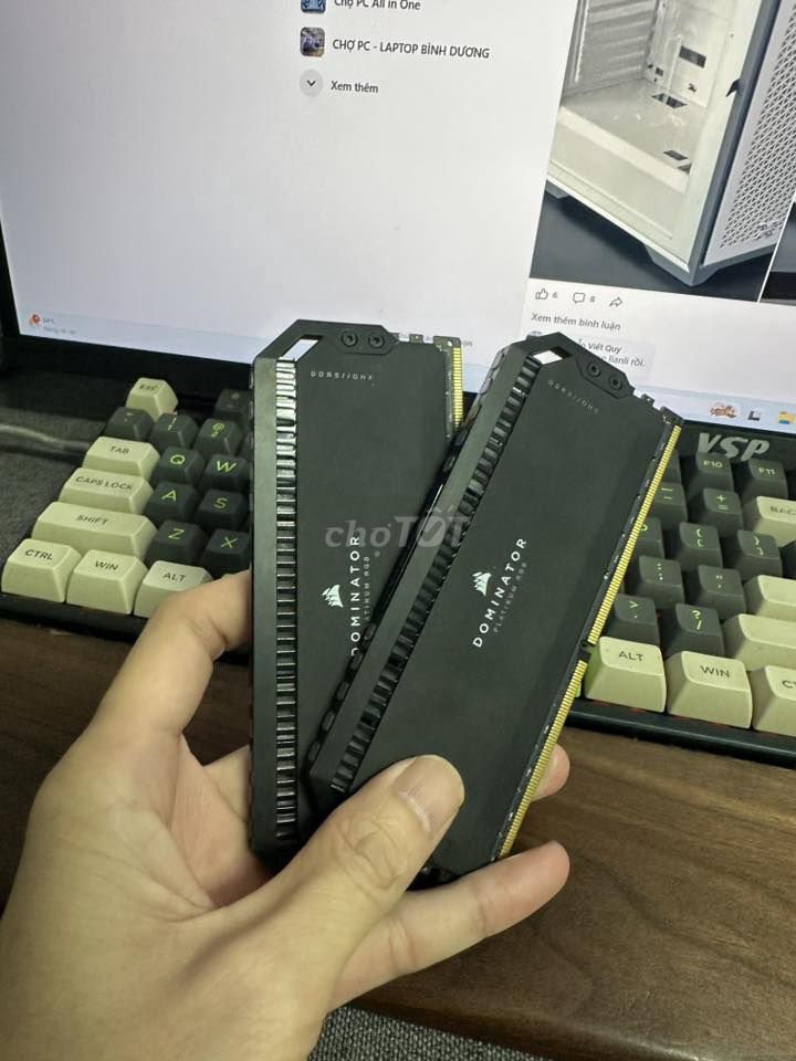 RAM Corsair Dominator Platinum RGB 64GB DDR5 Đen. Mua bán Linh kiện (RAM, Card...) tại Thành phố Bảo Lộc Lâm Đồng được đăng bởi Pc Thanh Lý hình 1