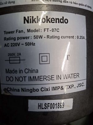 Động cơ quạt tháp Nikko Kendo FT-07C đang chạy.. Mua bán Quạt tại Quận 8 Tp Hồ Chí Minh được đăng bởi Mr Robin