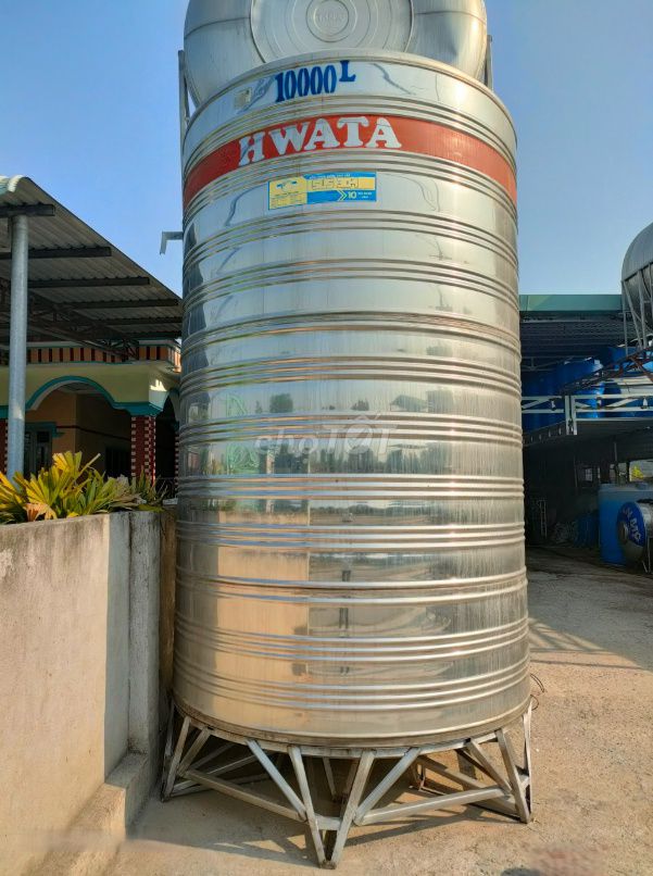 Bồn nước Inox 10000L Đứng cũ. Mua bán Thiết bị vệ sinh, nhà tắm tại Huyện Củ Chi Tp Hồ Chí Minh được đăng bởi Kho bồn nước cũ hình 1