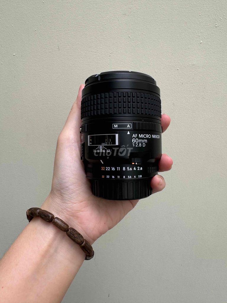 Nikon 60mm F2.8 D Micro xách Us đẹp zin 99%