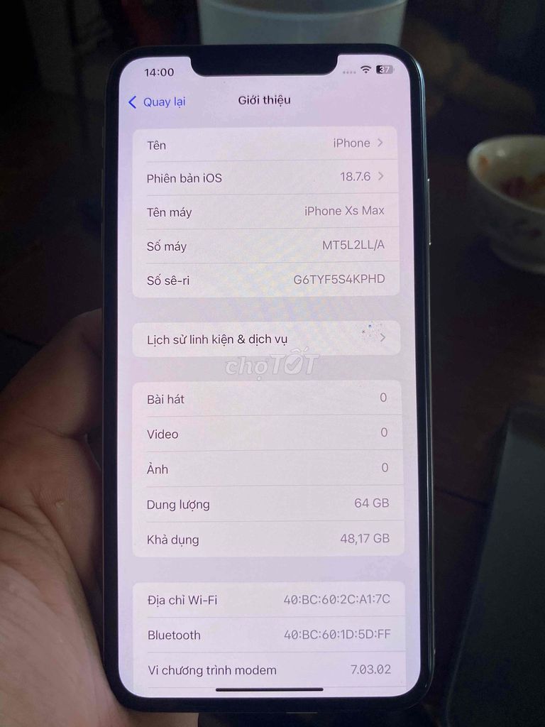 iPhone xsm 64gb Trắng. Mua bán Điện thoại tại Thành phố Bà Rịa Bà Rịa - Vũng Tàu được đăng bởi Khanh hình 1