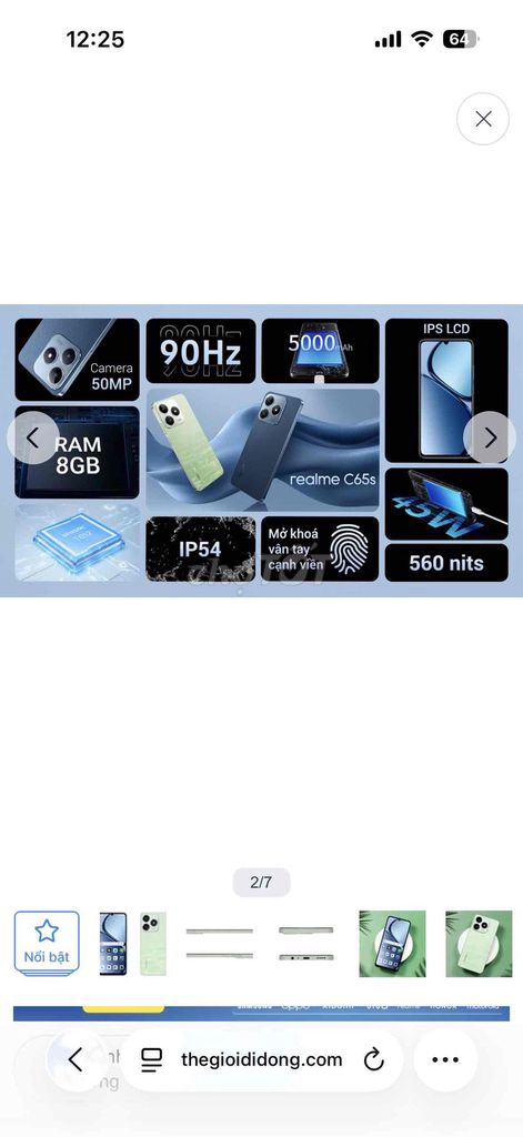 Realme C65s 8GB/128GB Xám. Mua bán Điện thoại tại Huyện Xuân Lộc Đồng Nai được đăng bởi Nguyễn Phong hình 1