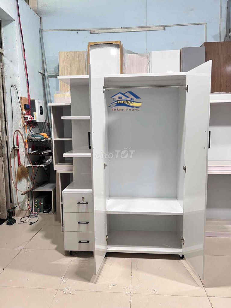 Tủ quần áo// Tue quần áo 2 cánh + kệ. Mua bán Tủ, kệ gia đình tại Thành phố Thủ Đức Tp Hồ Chí Minh được đăng bởi Ngọc Lan hình 1