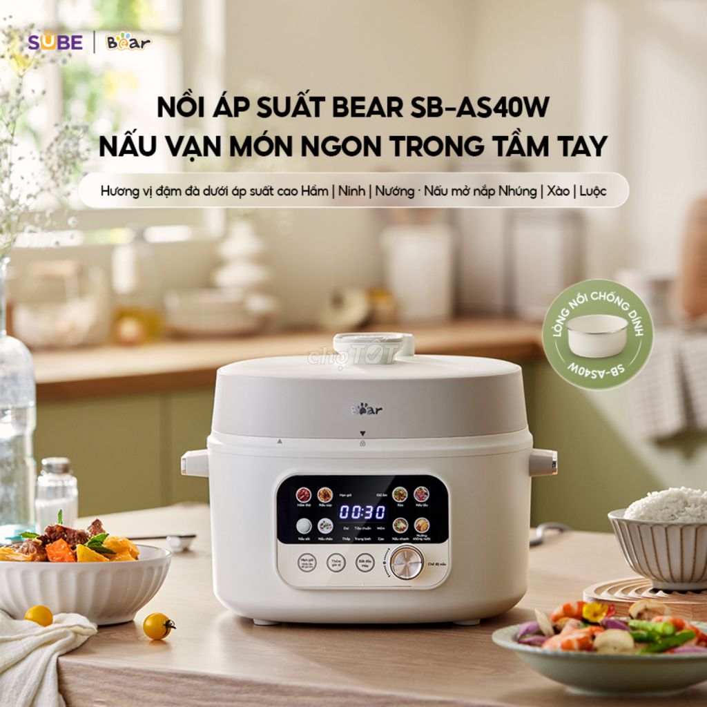 Nồi áp suất Bear SB-AS40W