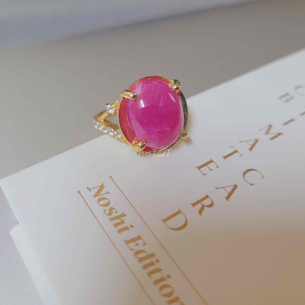 Nhẫn nữ đá ruby tự nhiên. Mua bán Phụ kiện thời trang khác tại Thành phố Nha Trang Khánh Hòa được đăng bởi Rio Natural Gemstone Jewelry hình 1