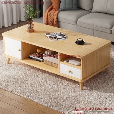 Bàn Sofa Gỗ MDF Đẹp Hiện Đại Nhiều Ngăn Tiện Lợi