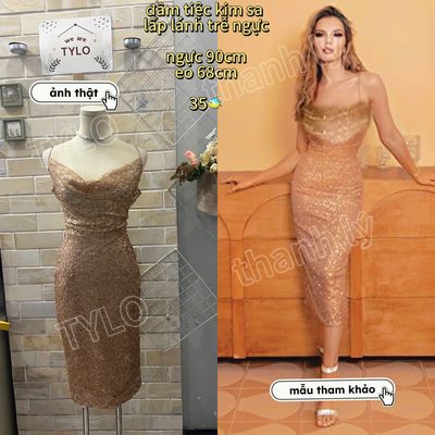 đầm tiệc kem kim sa lấp lánh trễ ngực. Mua bán Quần áo tại Quận Bình Tân Tp Hồ Chí Minh được đăng bởi TYLO SHOP