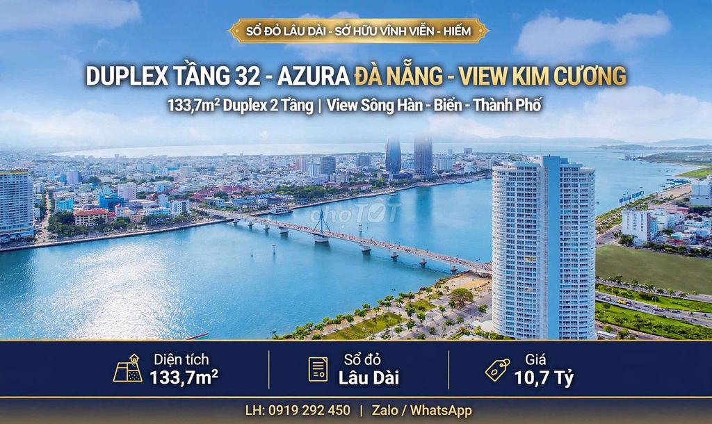 Двухуровневый апартамент Дуплекс в Azura Дананг, 133,7 кв.м