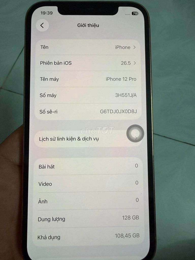 Apple iPhone 12 Pro 128GB Vàng. Mua bán Điện thoại tại Quận Tân Phú Tp Hồ Chí Minh được đăng bởi Hội Đồ Điện Tử hình 1