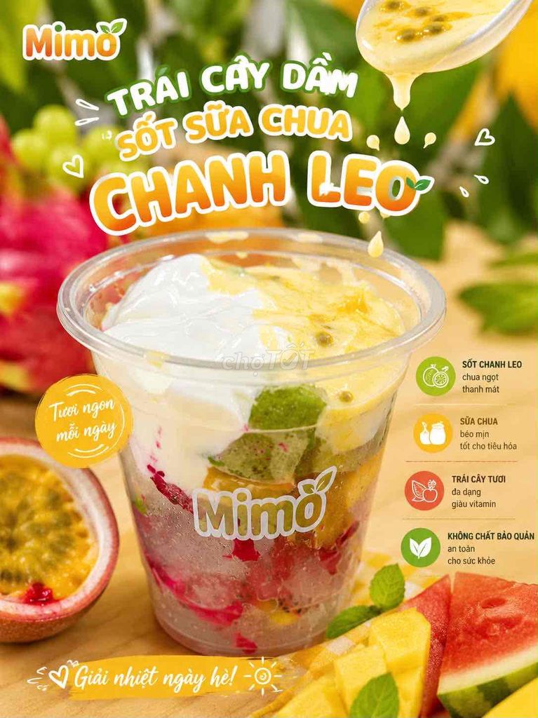 Trái cây dầm sữa chua sốt chanh leo. Mua bán Đồ ăn, thực phẩm và các loại khác tại Thành phố Thủ Đức Tp Hồ Chí Minh được đăng bởi Trang Huỳnh hình 1
