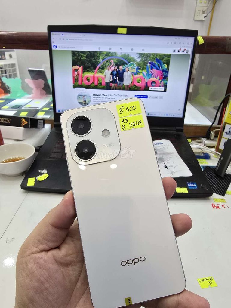 Oppo A3 8GB/128GB Trắng. Mua bán Điện thoại tại Thành phố Long Xuyên An Giang được đăng bởi Facebook Cầm Đồ Thúy Vân hình 1