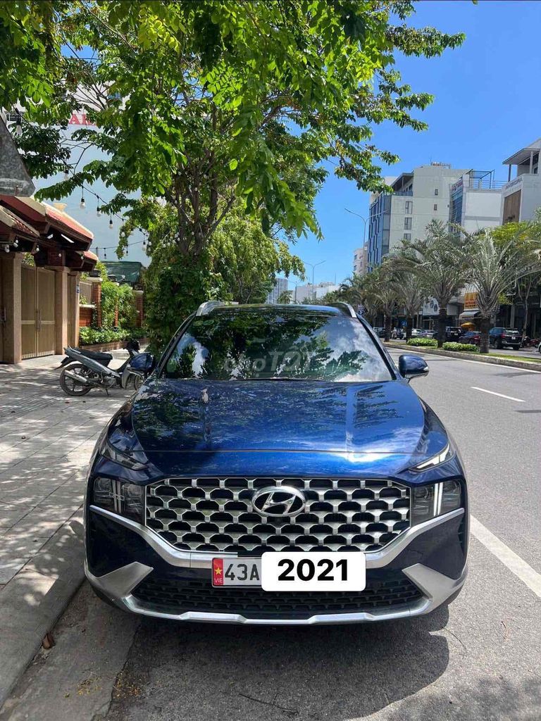 Hyundai Santa Fe 2021 2.2D Premium Синий 90000 км