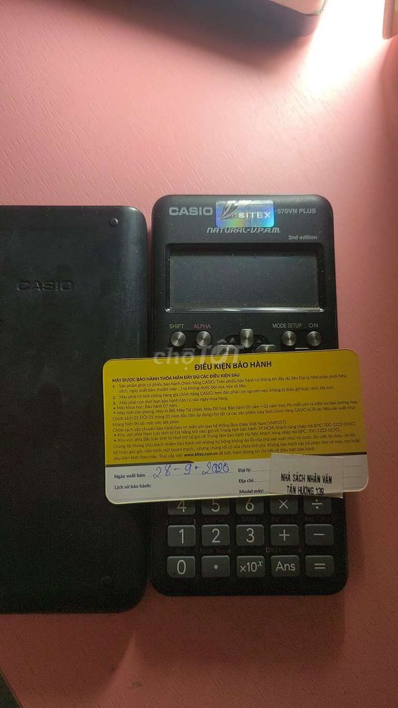Máy tính khoa học Casio FX-570VN Plus Đen . Mua bán Đồ dùng văn phòng tại Quận Tân Bình Tp Hồ Chí Minh được đăng bởi Bảo Ngọc  hình 1