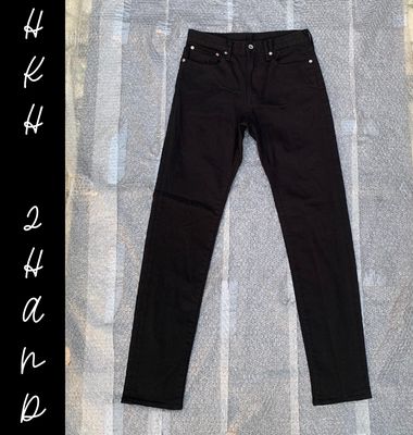 Quần jeans nam G.U(NHẬT) đen thui, sz 29- FREESHIP