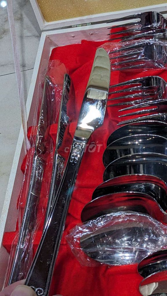 Bộ dao muỗng nĩa nội địa Japan xưa inox 18-8