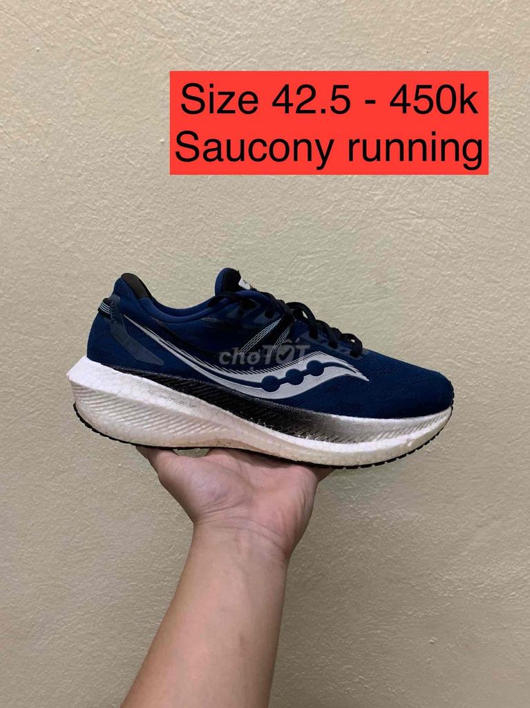 saucony chạy bộ 42.5 real 2hand