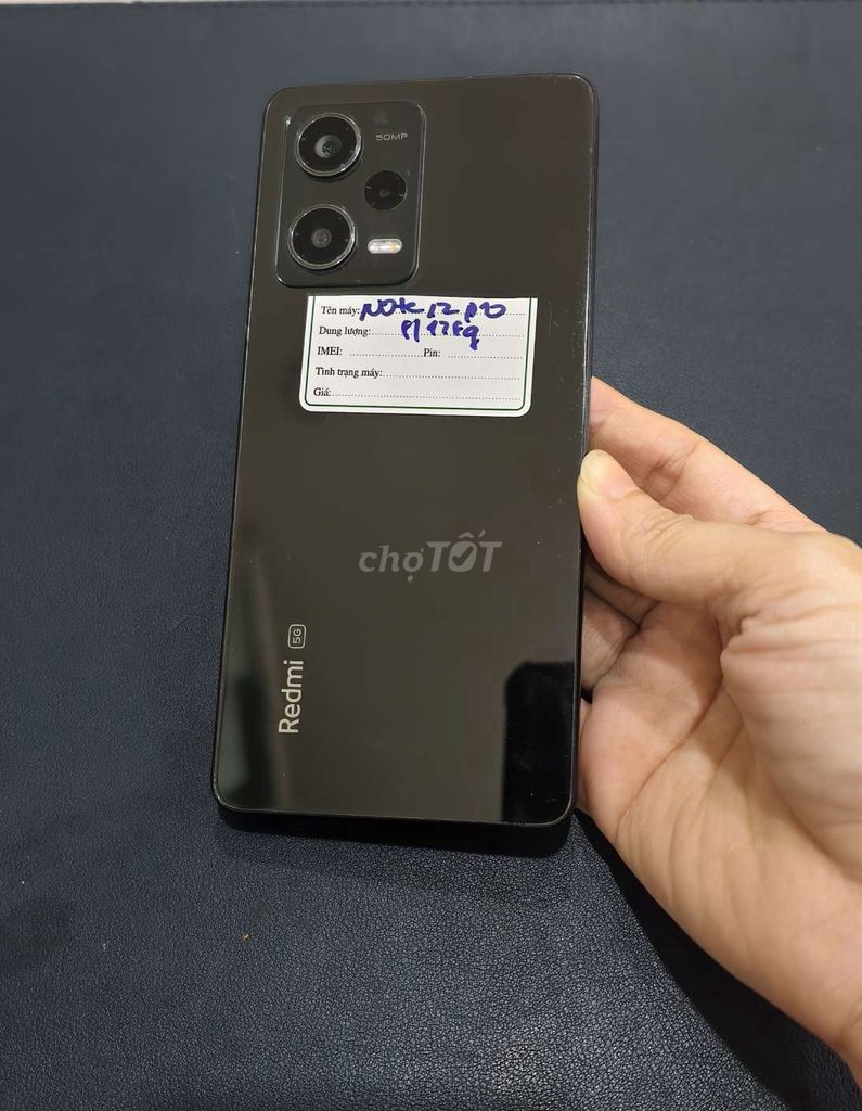 Xiaomi Note 12 Pro 8GB/128GB Đen rom qtế. Mua bán Điện thoại tại Quận 6 Tp Hồ Chí Minh được đăng bởi Nhất Tín Mobile hình 1