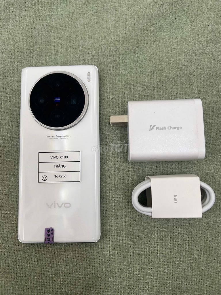 Vivo X100 16/256 Trắng 80w supercharge TRẢ GÓP-COD