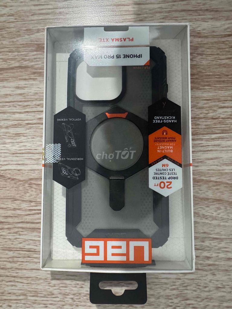 Ốp lưng UAG iPhone 15 Pro Max Đen. Mua bán Phụ kiện (Màn hình, Chuột...) tại Thành phố Rạch Giá Kiên Giang được đăng bởi Nguyễn Văn Hoài hình 1