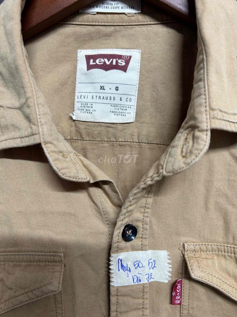 Áo sơ mi Levis Nam Nâu XL Vải thoáng mát. Mua bán Quần áo tại Quận Gò Vấp Tp Hồ Chí Minh được đăng bởi ĐỒ SI HIỆU CHÍNH HÃNG hình 1