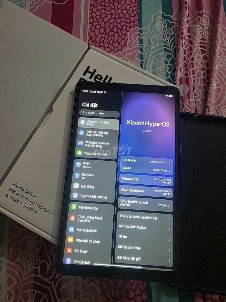 Redmi Pad SE 4/128 Celfone giao lưu gl điện thoại. Mua bán Máy tính bảng tại Quận Tây Hồ Hà Nội được đăng bởi lưu trung đức hình 1