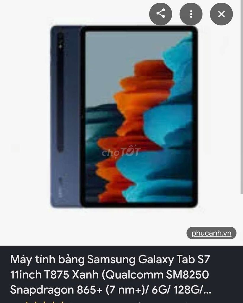 Samsung Galaxy Tab S7 11 inch 6G/128G. Mua bán Máy tính bảng tại Quận 11 Tp Hồ Chí Minh được đăng bởi GỌN Coffee  Tea hình 1