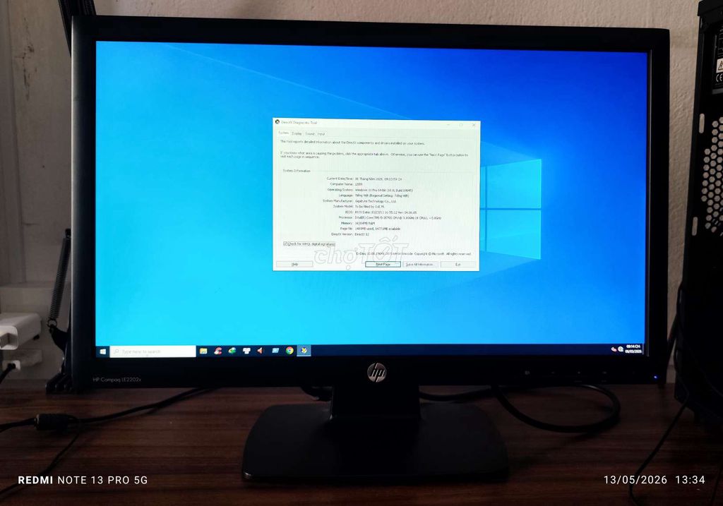 Máy tính để bàn i5-3570S 16GB 22 inch. Mua bán Máy tính để bàn tại Quận Gò Vấp Tp Hồ Chí Minh được đăng bởi Hoàng Vũ hình 1