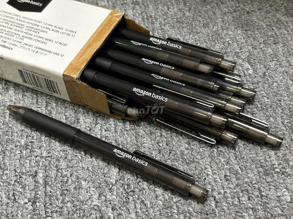 Hộp 12 chiếc bút bi Amazon Basics ( Mỹ ) - Màu đen. Mua bán Đồ dùng văn phòng tại Thành phố Nha Trang Khánh Hòa được đăng bởi Duck hình 1