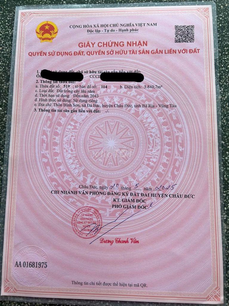 Cần bán đất xã nghĩa thành ( đá bạc cũ)chính chủ