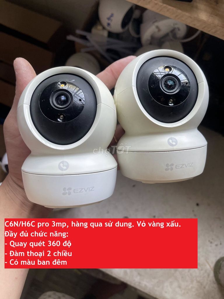 Camera an ninh EZVIZ C6N/H6C/TY1 pro 2K 3MP cũ. Mua bán Máy ảnh, Máy quay tại Quận Bắc Từ Liêm Hà Nội được đăng bởi Nam  hình 1