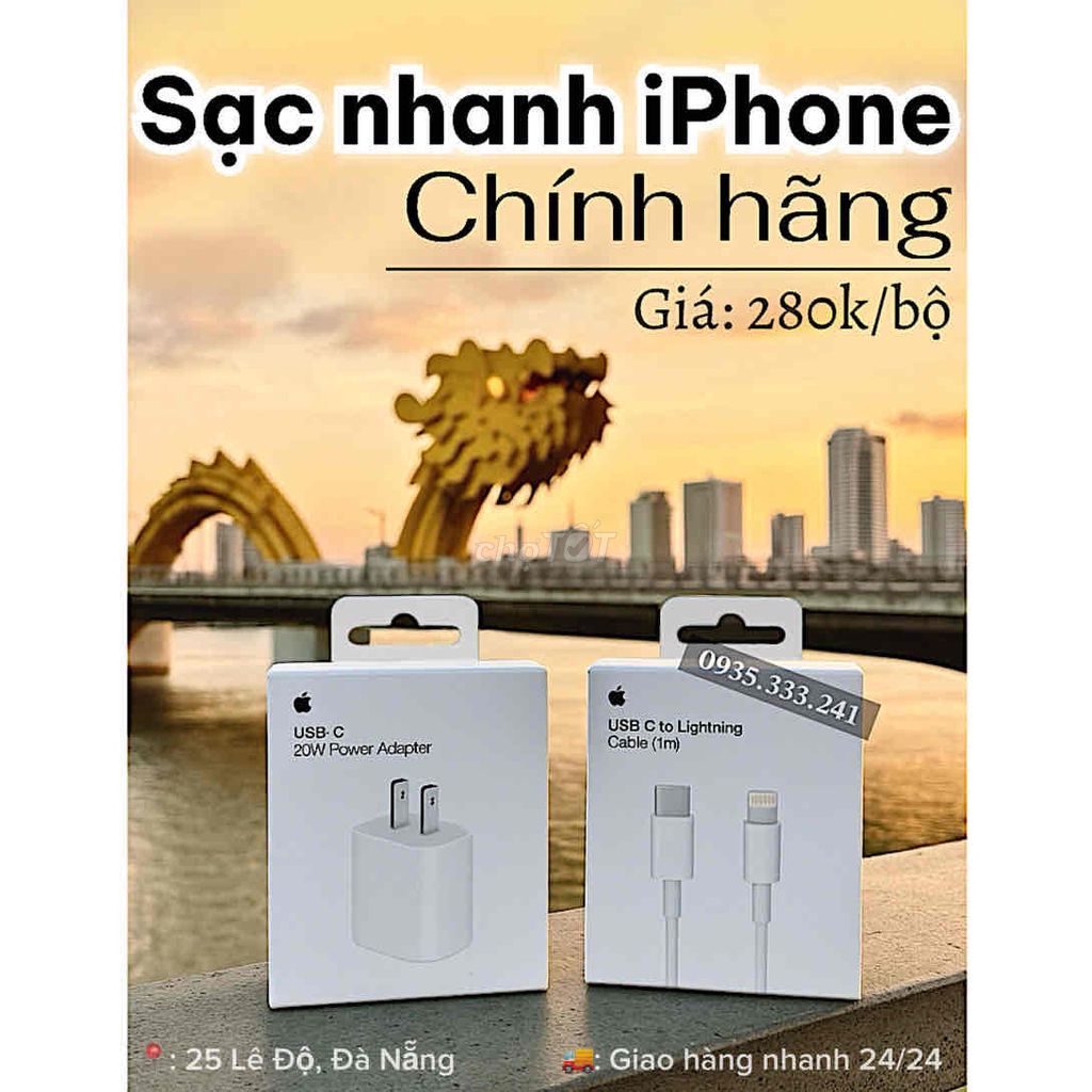 Sạc iPhone, Bộ sạc iPhone 8 X 11 12 13 14 15 16 17. Mua bán Phụ kiện (Màn hình, Chuột...) tại Quận Thanh Khê Đà Nẵng được đăng bởi Bi Nguyễn  hình 1
